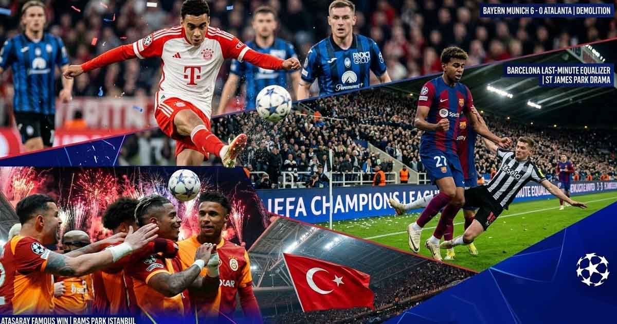 نتائج ذهاب دور الـ16 في الأبطال: ليلة إسبانية وإيطالية بامتياز